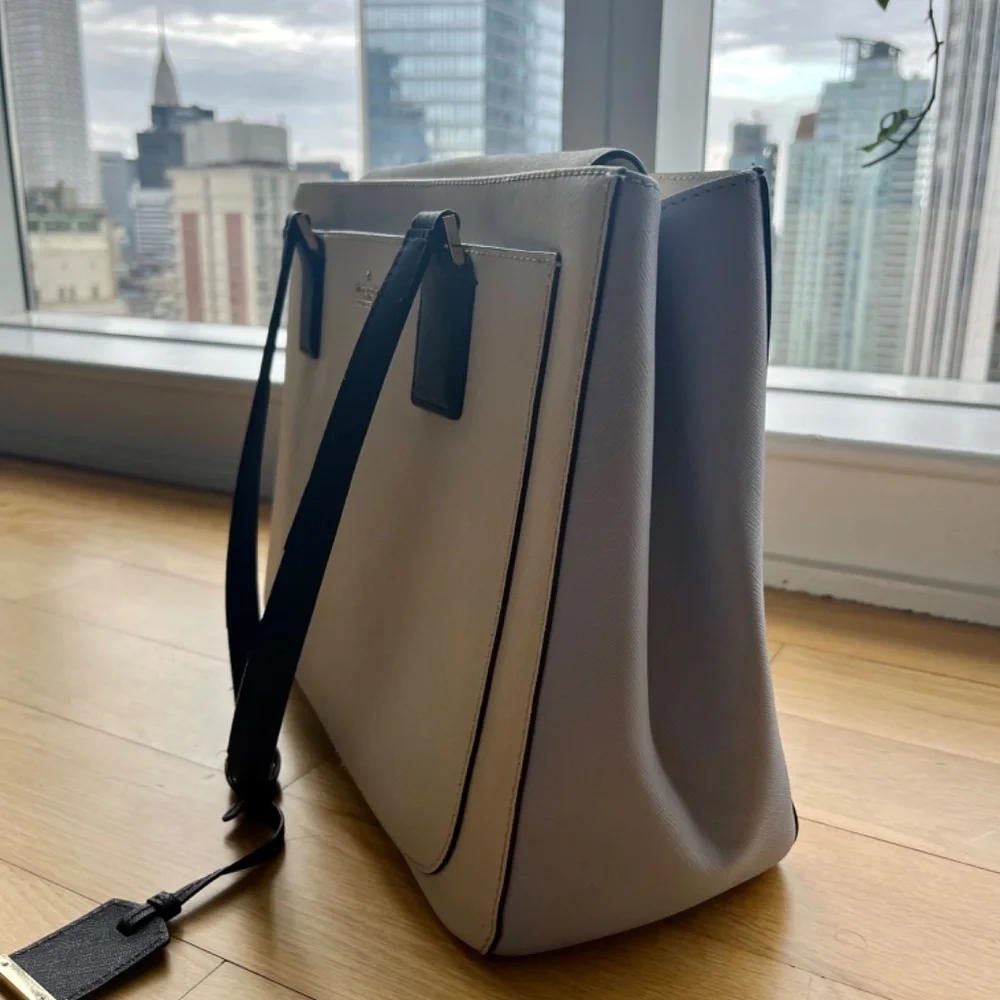 Kate Spade light blue and white tote bag - Picture 7 of 8